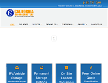 Tablet Screenshot of californiastoragemasters.com